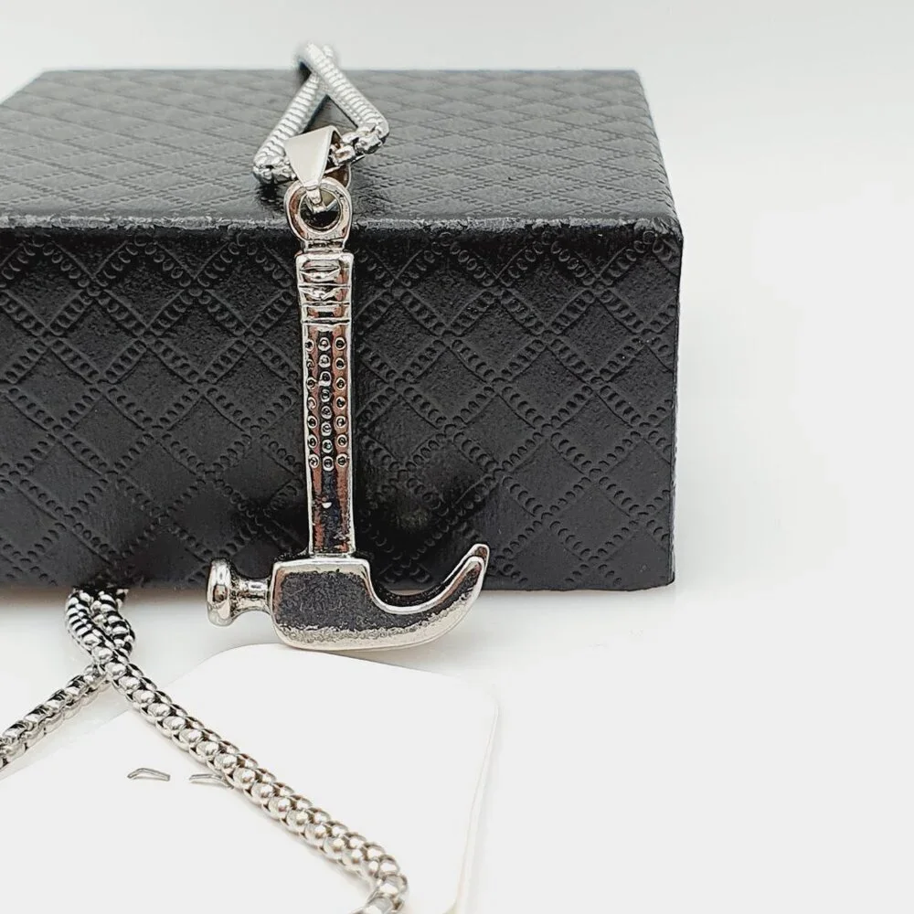 ❤️Fashion silver-plated Hammer Necklace , N90201P118